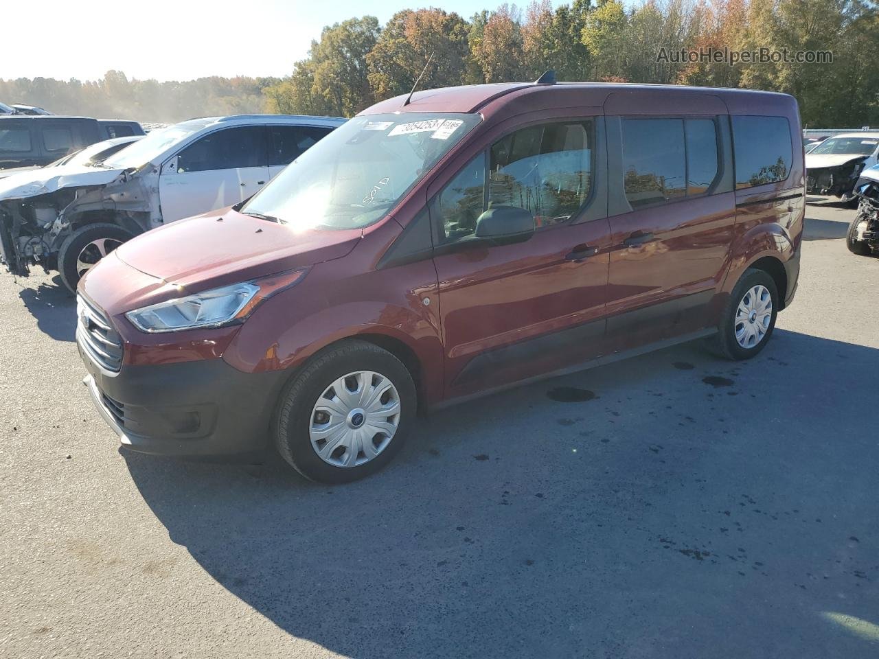 2020 Ford Transit Connect Xl Maroon vin: NM0GE9E2XL1446506