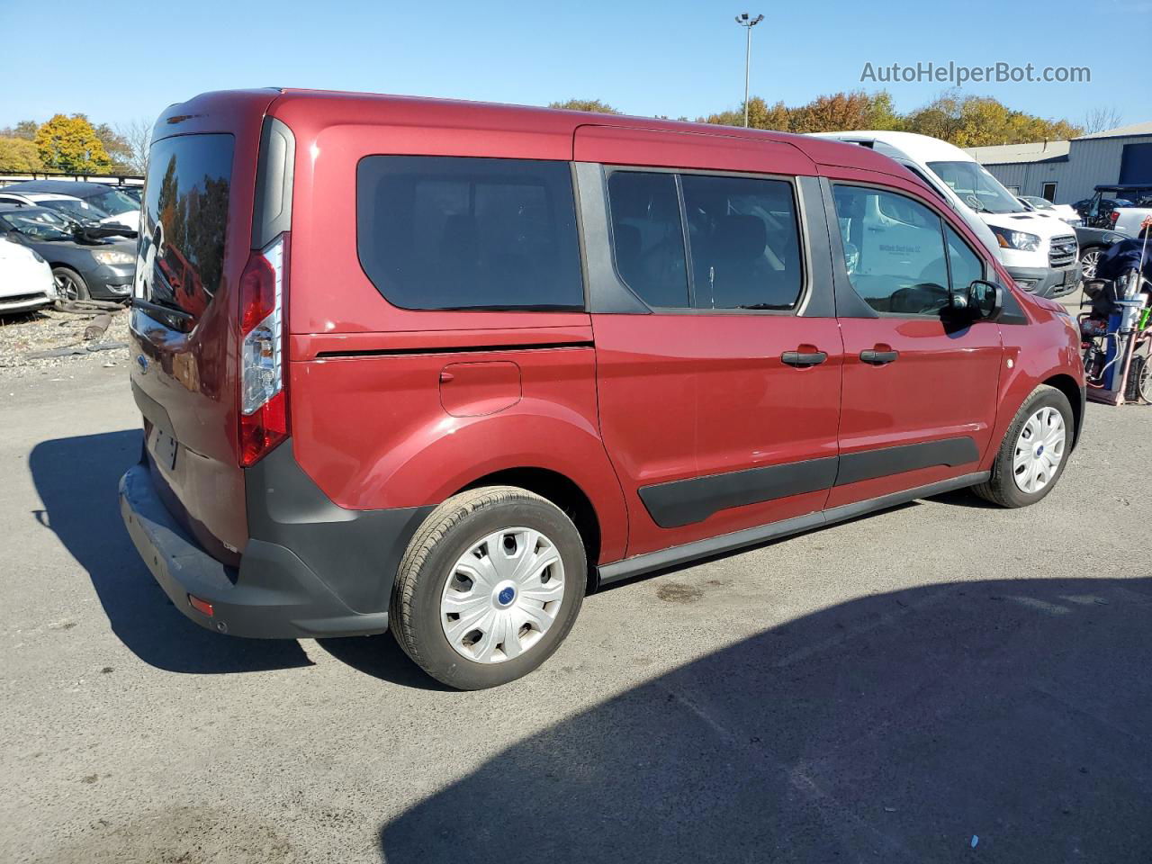 2020 Ford Transit Connect Xl Темно-бордовый vin: NM0GE9E2XL1446506