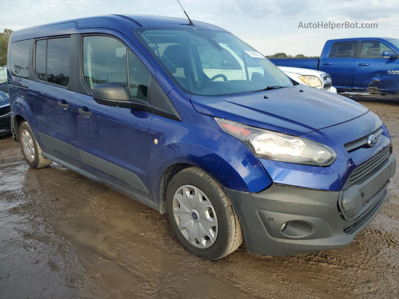 2018 Ford Transit Connect Xl Синий vin: NM0GE9E7XJ1353980