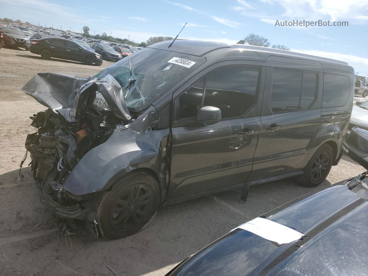 2020 Ford Transit Connect Xlt Gray vin: NM0GE9F23L1456583