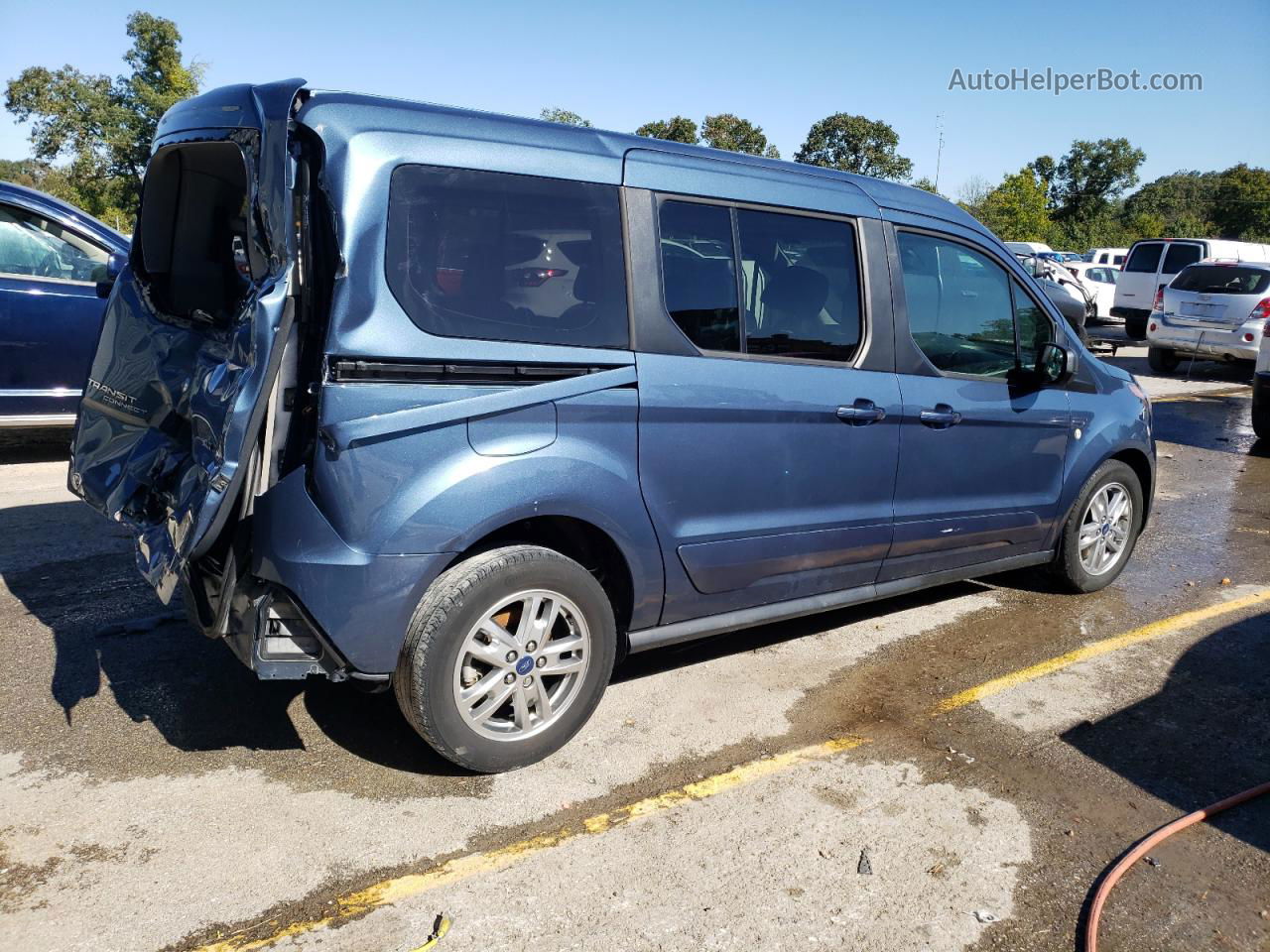 2020 Ford Transit Connect Xlt Blue vin: NM0GE9F2XL1451896