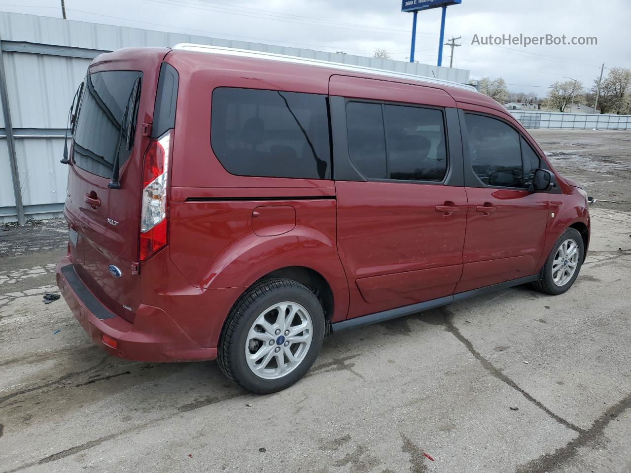 2020 Ford Transit Connect Xlt Burgundy vin: NM0GS9F24L1455502