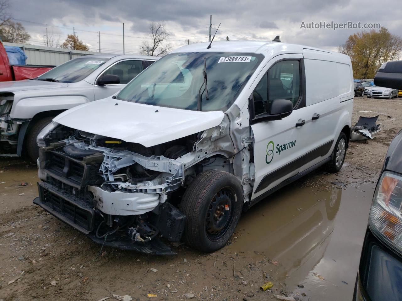 2020 Ford Transit Connect Xl White vin: NM0LS7E20L1480028