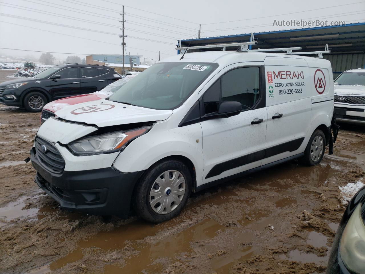 2020 Ford Transit Connect Xl White vin: NM0LS7E23L1453308