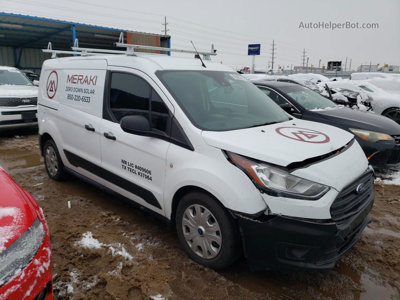 2020 Ford Transit Connect Xl White vin: NM0LS7E23L1453308