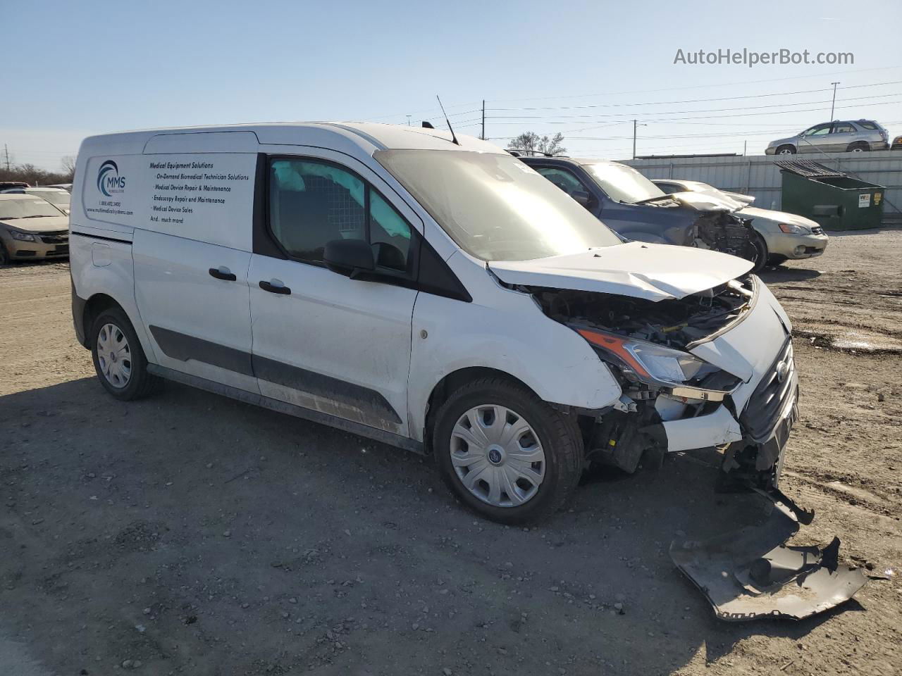 2020 Ford Transit Connect Xl White vin: NM0LS7E27L1450850