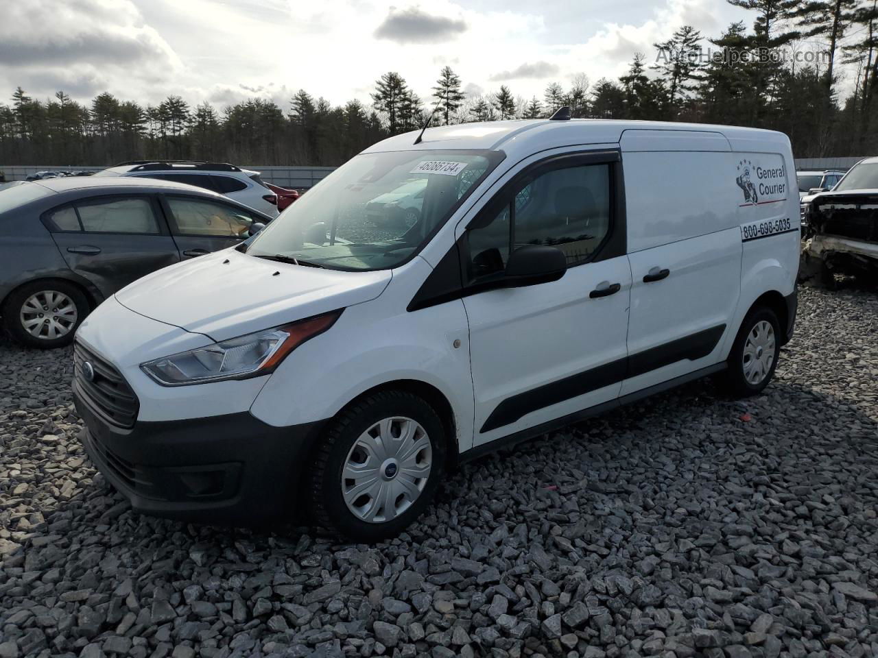 2020 Ford Transit Connect Xl White vin: NM0LS7E2XL1450955