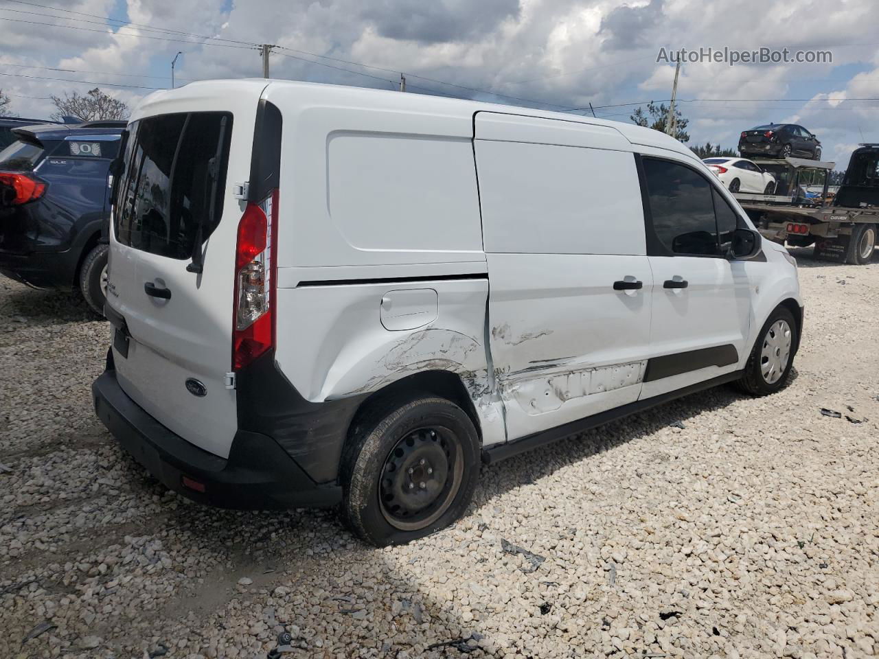 2020 Ford Transit Connect Xl White vin: NM0LS7E2XL1479842