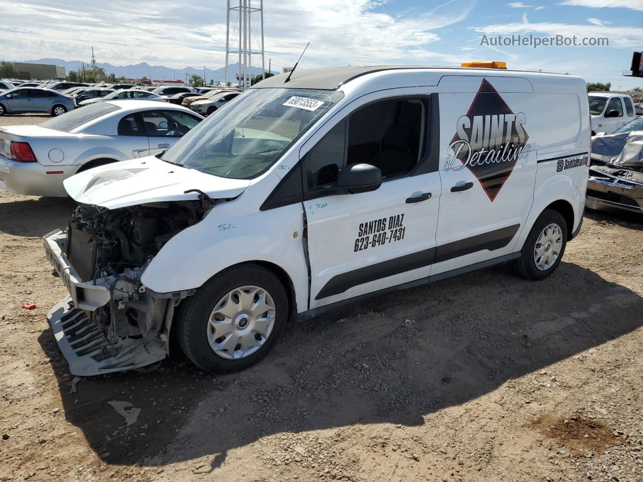 2018 Ford Transit Connect Xlt White vin: NM0LS7F77J1361299