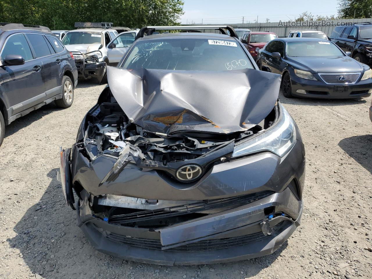 2019 Toyota C-hr Xle Silver vin: NMTKHMBX0KR076870