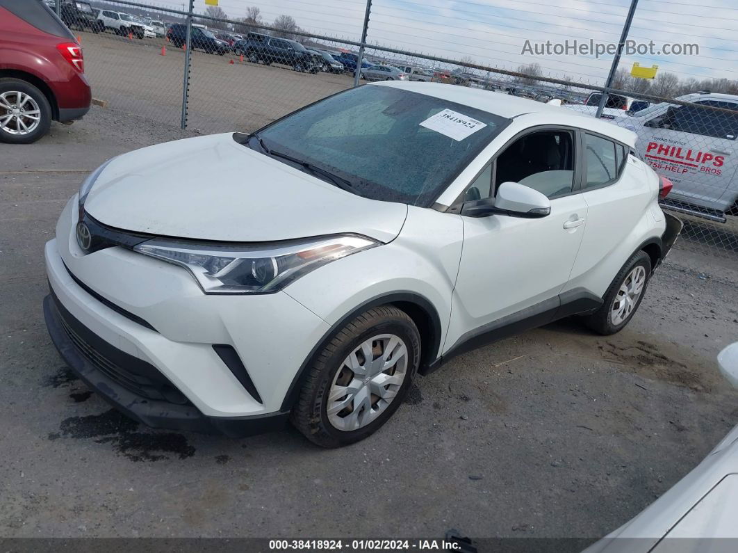 2019 Toyota C-hr Le White vin: NMTKHMBX0KR080580