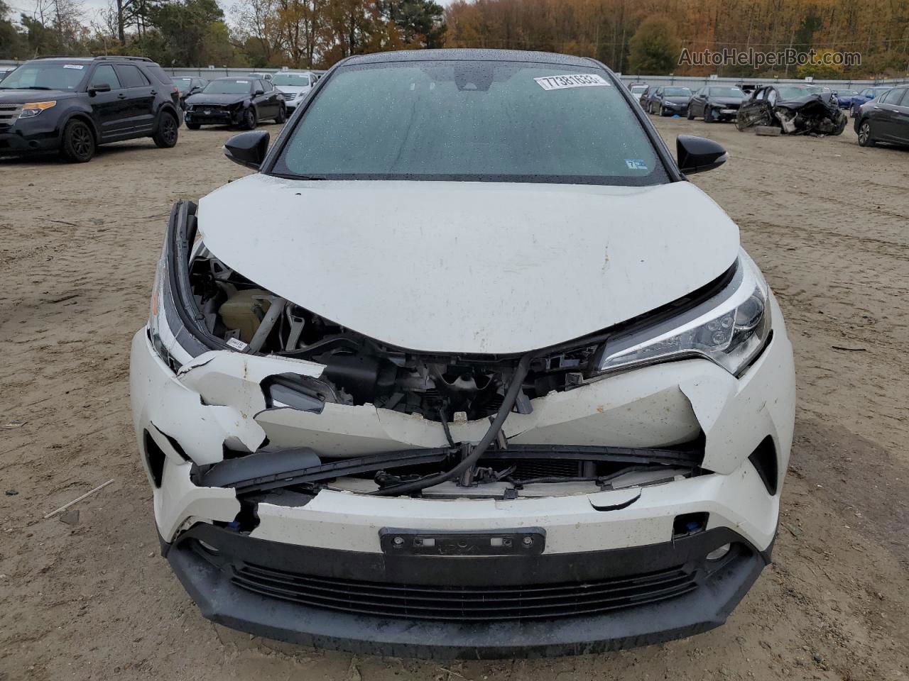 2019 Toyota C-hr Xle White vin: NMTKHMBX0KR084564