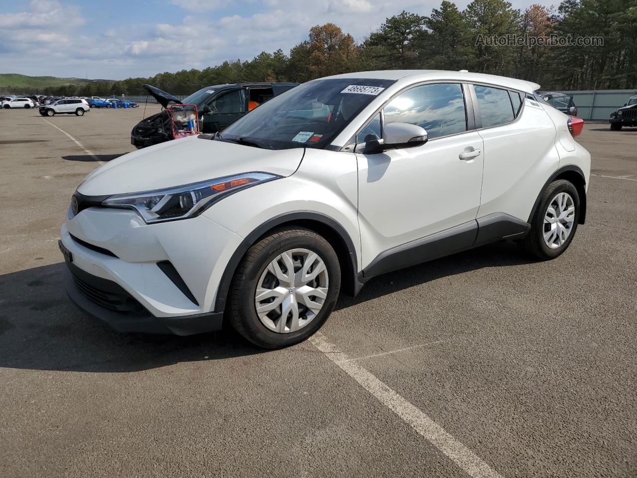 2019 Toyota C-hr Xle White vin: NMTKHMBX0KR099338