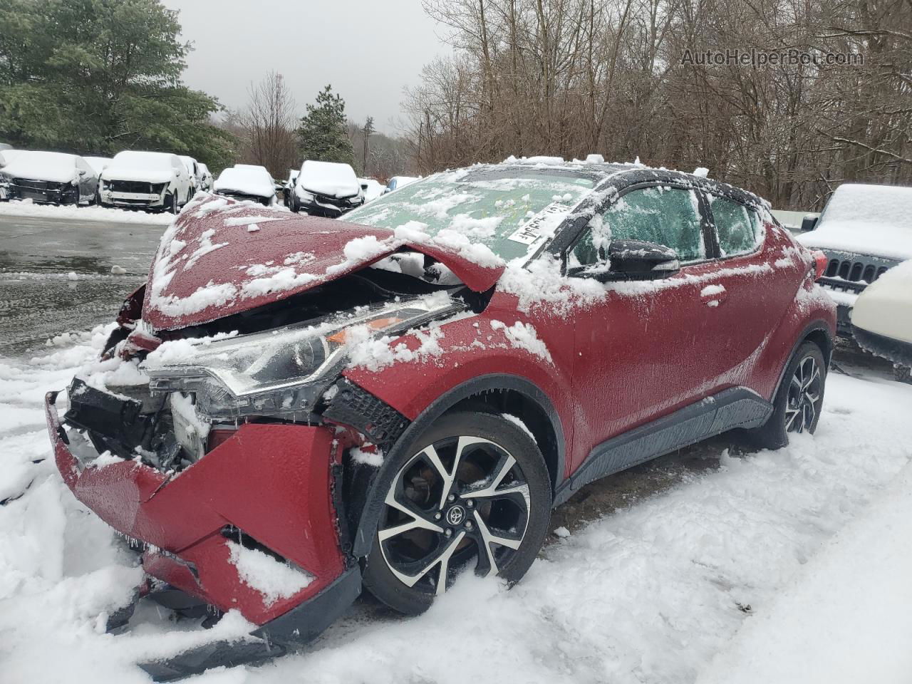 2019 Toyota C-hr Xle Красный vin: NMTKHMBX2KR072481