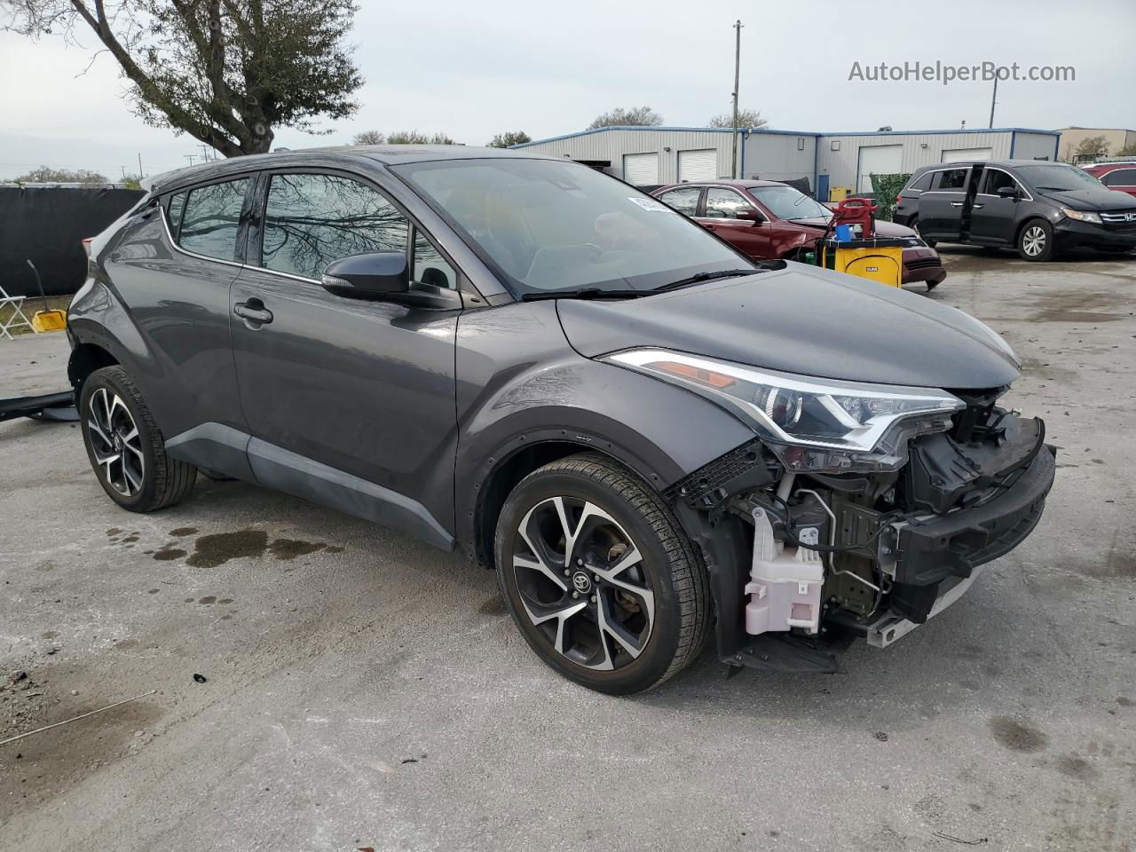 2019 Toyota C-hr Xle Серый vin: NMTKHMBX2KR075509