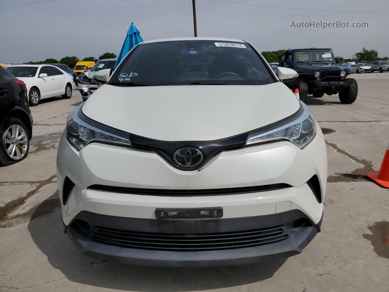 2019 Toyota C-hr Xle White vin: NMTKHMBX2KR090656