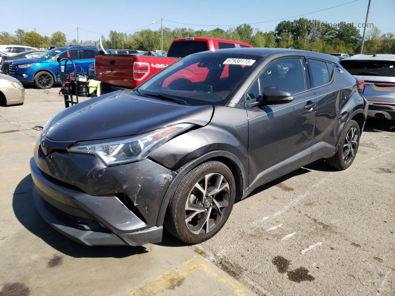 2019 Toyota C-hr Xle Gray vin: NMTKHMBX2KR091760