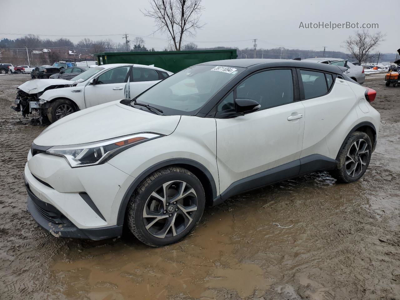 2019 Toyota C-hr Xle White vin: NMTKHMBX8KR088068