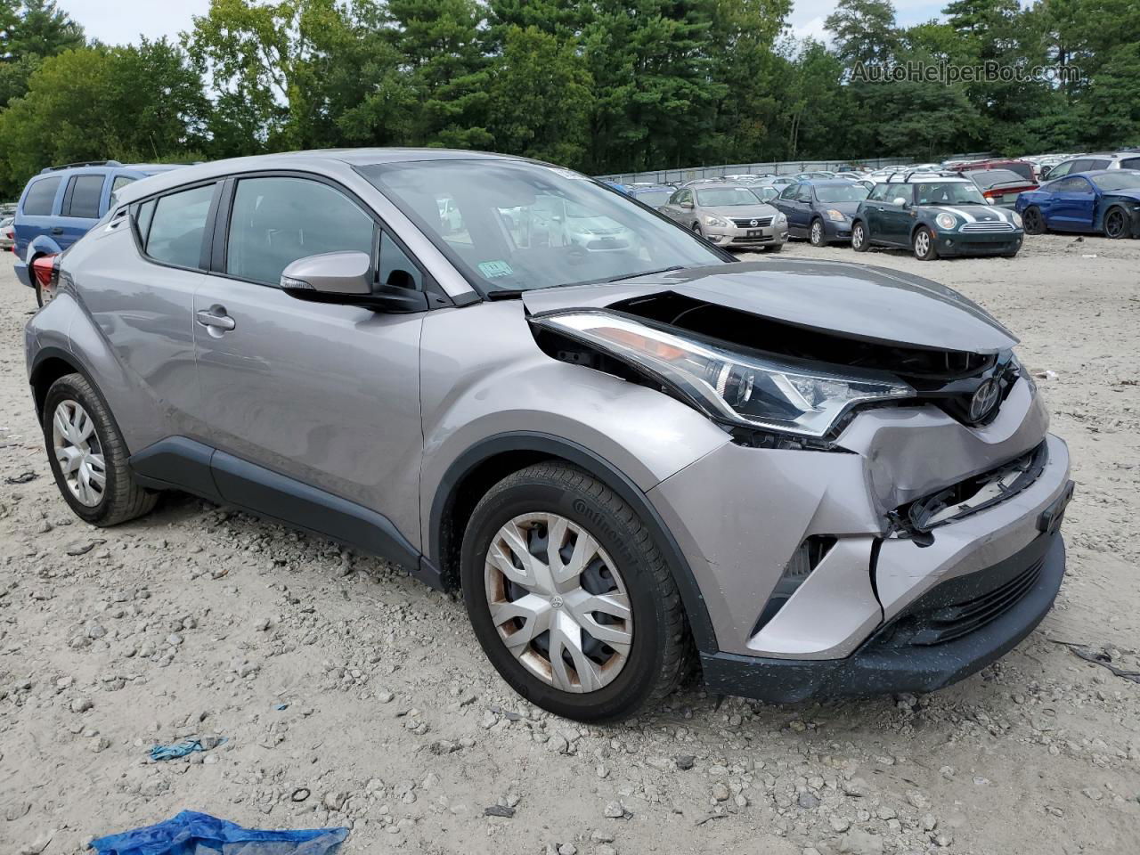 2019 Toyota C-hr Xle Silver vin: NMTKHMBXXKR095801