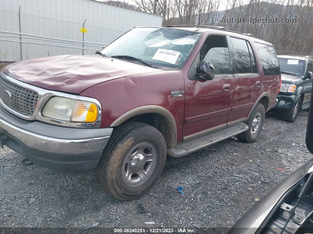 2001 Ford Expedition Eddie Bauer Burgundy vin: R5534VA          