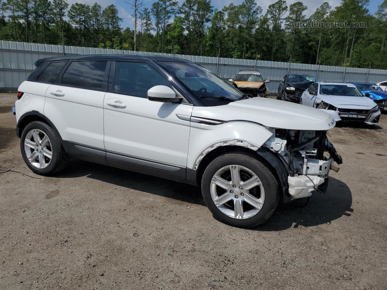 2015 Land Rover Range Rover Evoque Pure Plus White vin: SALVP2BG4FH977331