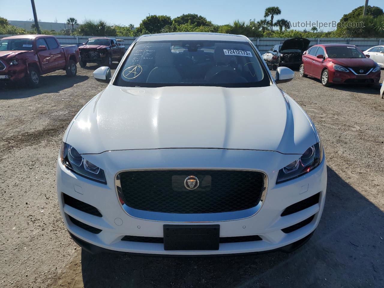 2019 Jaguar F-pace Premium White vin: SADCJ2FX1KA367498