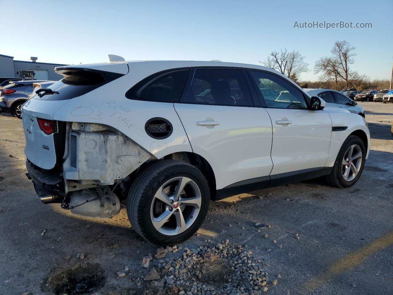 2019 Jaguar F-pace Premium White vin: SADCJ2FX1KA601834