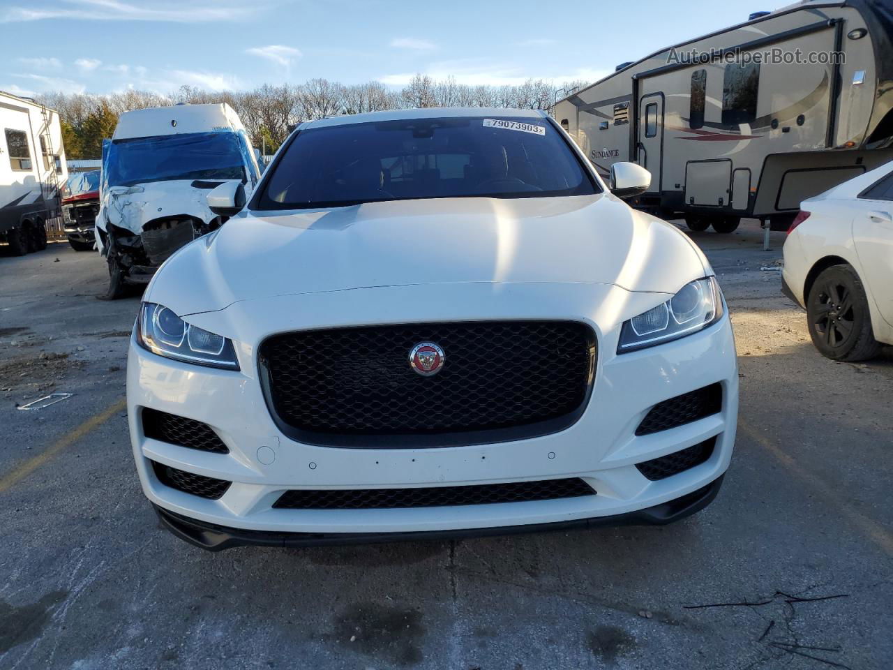 2019 Jaguar F-pace Premium White vin: SADCJ2FX1KA601834