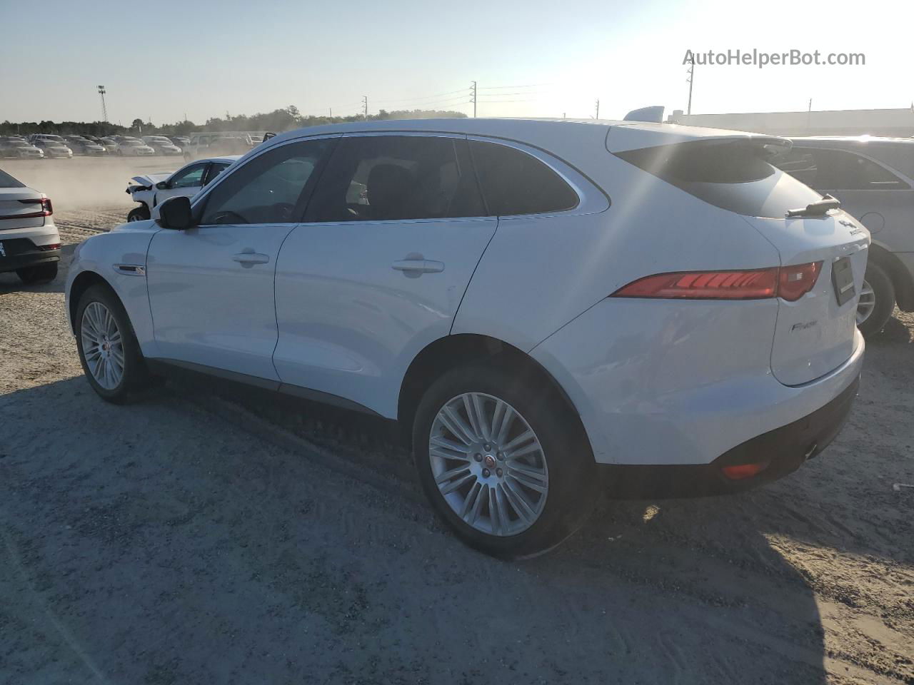 2019 Jaguar F-pace Premium White vin: SADCJ2FX1KA606189