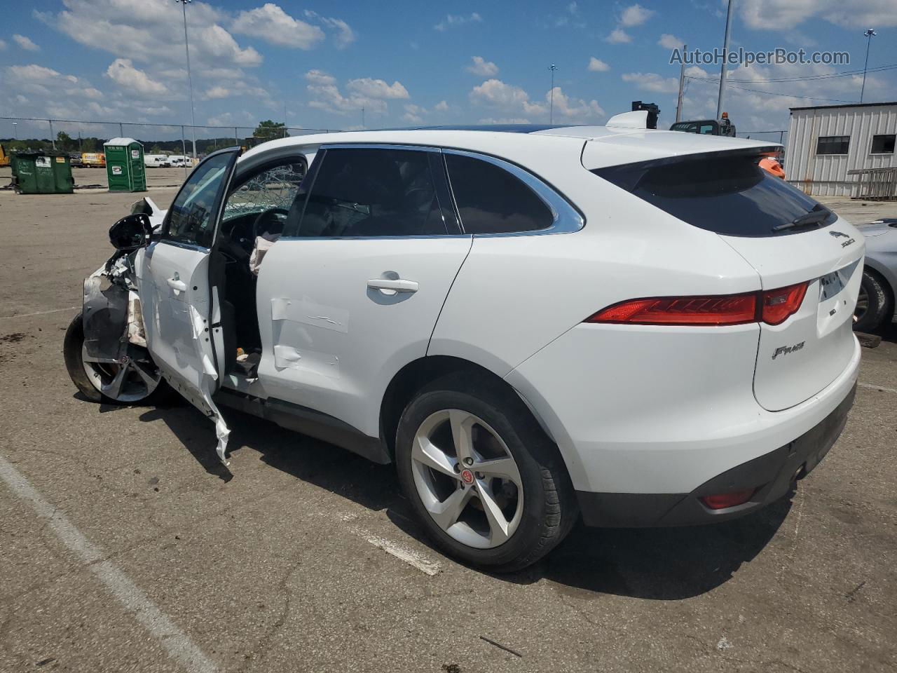 2019 Jaguar F-pace Premium White vin: SADCJ2FX2KA399196