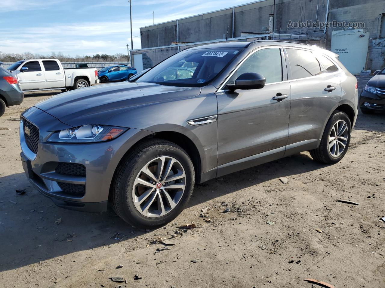 2019 Jaguar F-pace Premium Gray vin: SADCJ2FX2KA609621