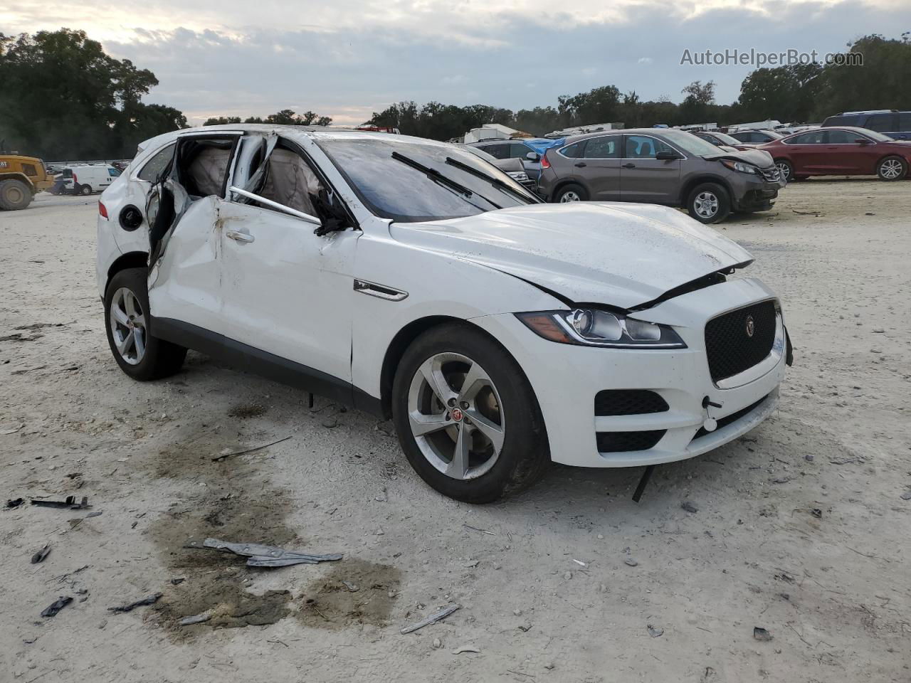 2020 Jaguar F-pace Premium White vin: SADCJ2FX2LA643947