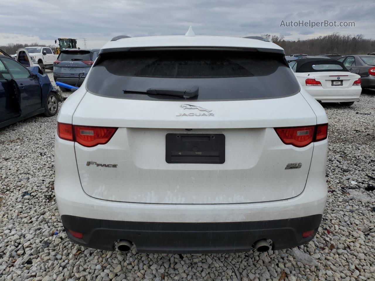 2019 Jaguar F-pace Premium White vin: SADCJ2FX4KA610835