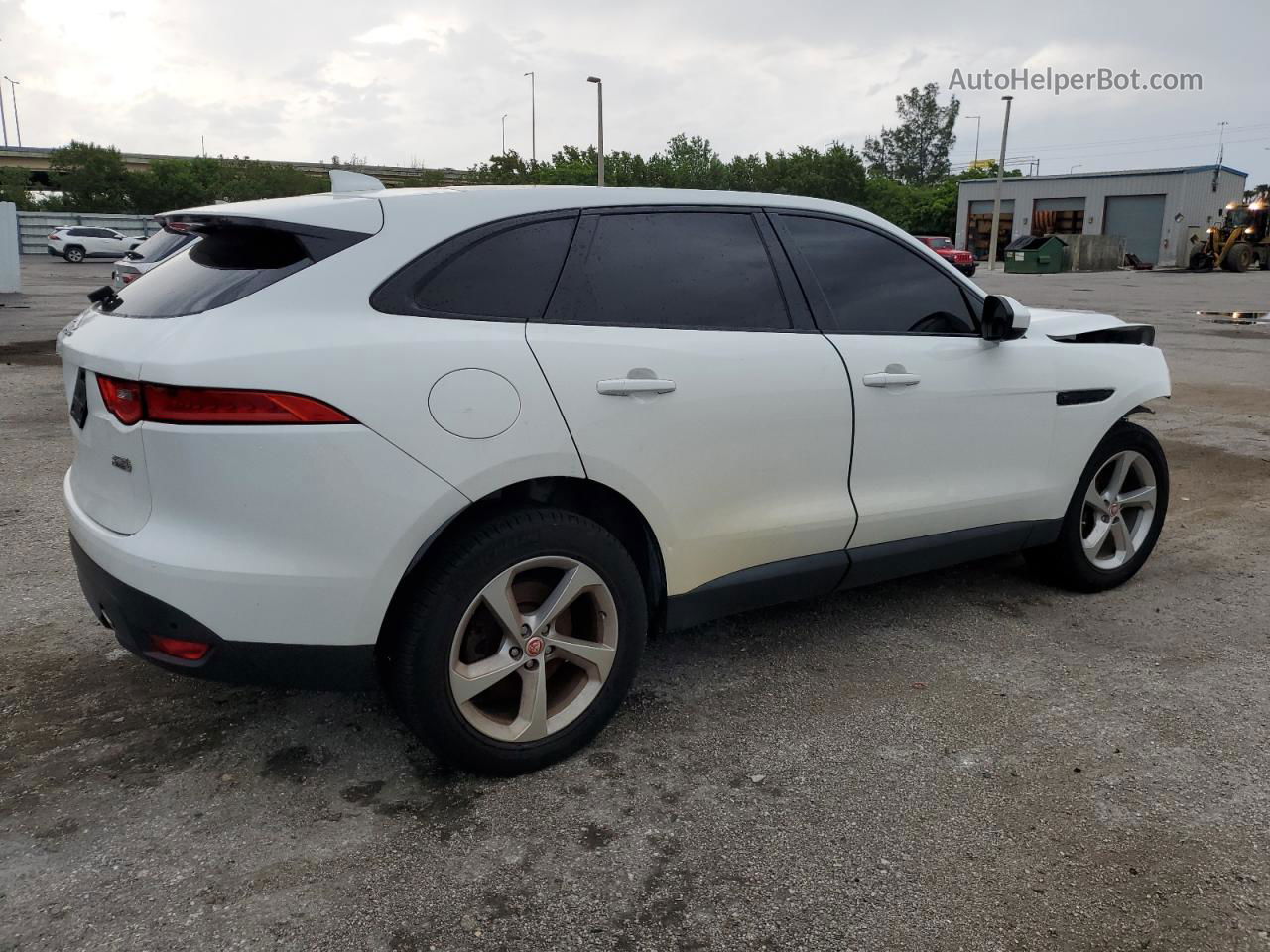 2019 Jaguar F-pace Premium Белый vin: SADCJ2FX5KA602291