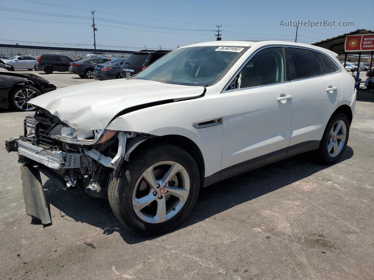 2020 Jaguar F-pace Premium White vin: SADCJ2FX5LA644803