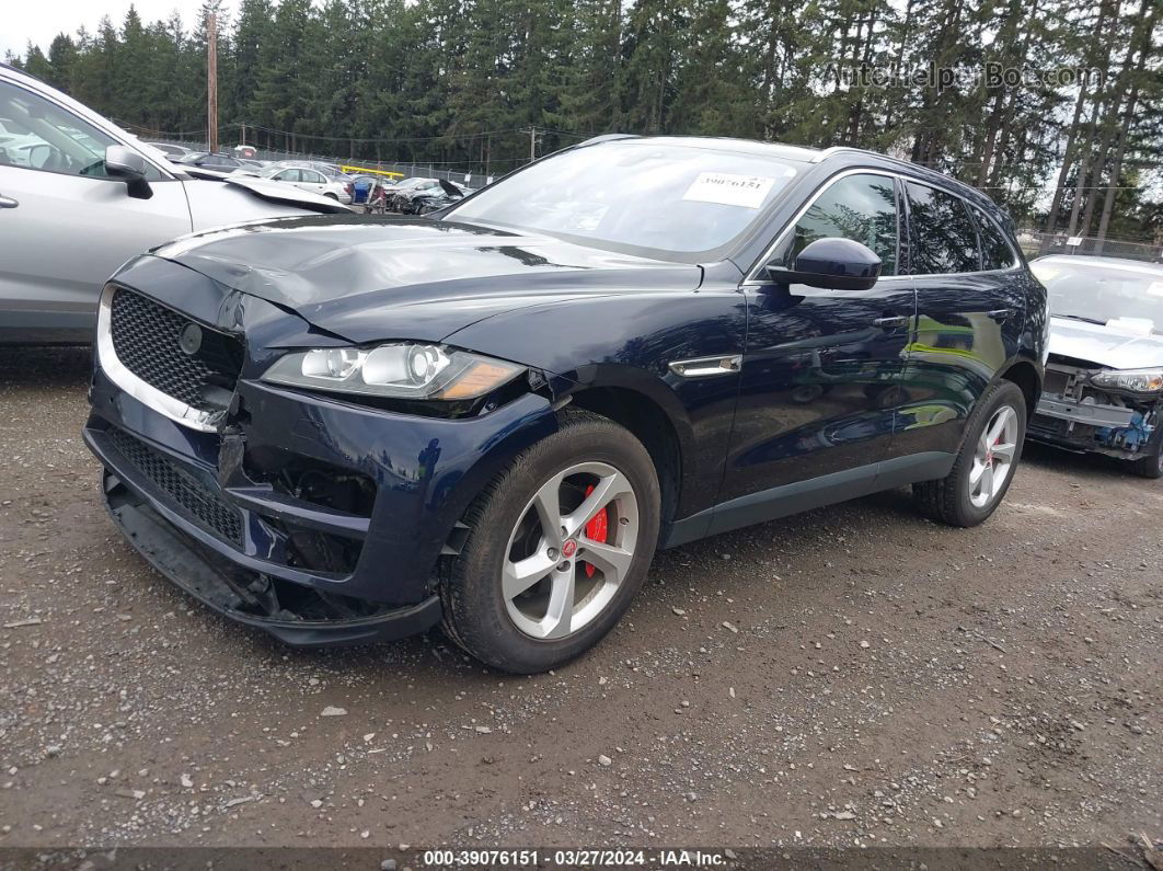 2020 Jaguar F-pace Premium P250 Awd Automatic Blue vin: SADCJ2FX6LA648231