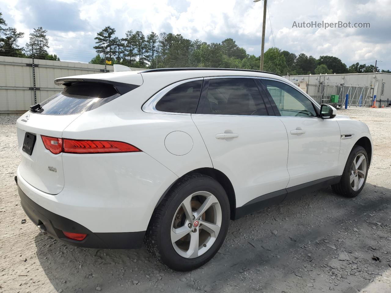 2019 Jaguar F-pace Premium White vin: SADCJ2FX7KA368400