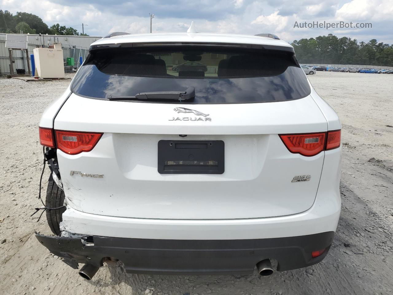 2019 Jaguar F-pace Premium White vin: SADCJ2FX7KA368400