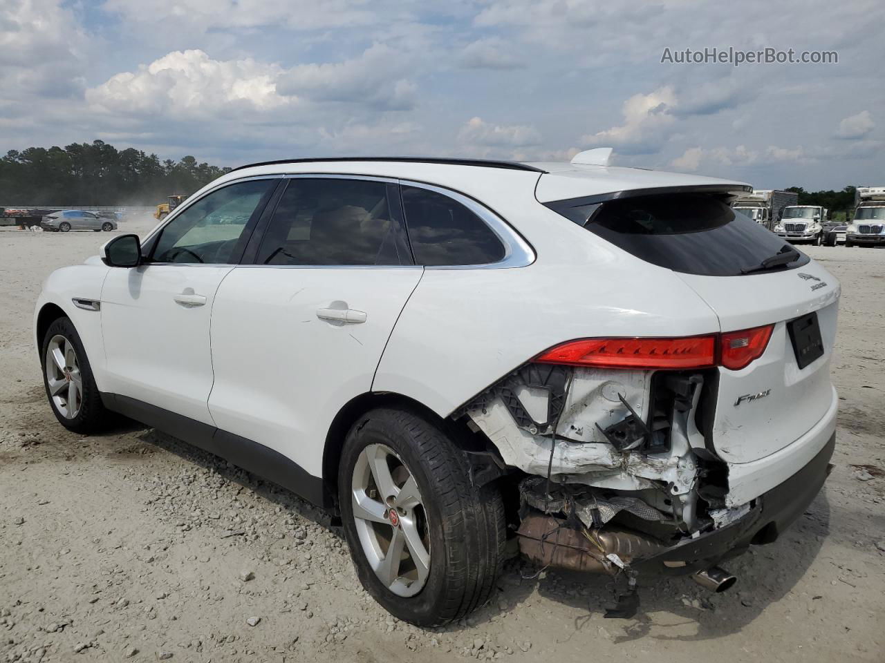 2019 Jaguar F-pace Premium White vin: SADCJ2FX7KA368400