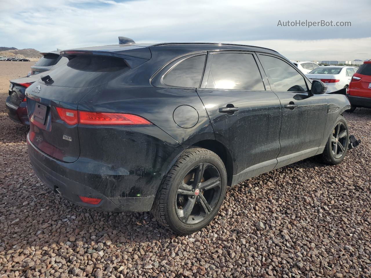 2019 Jaguar F-pace Premium Черный vin: SADCJ2FX7KA393409