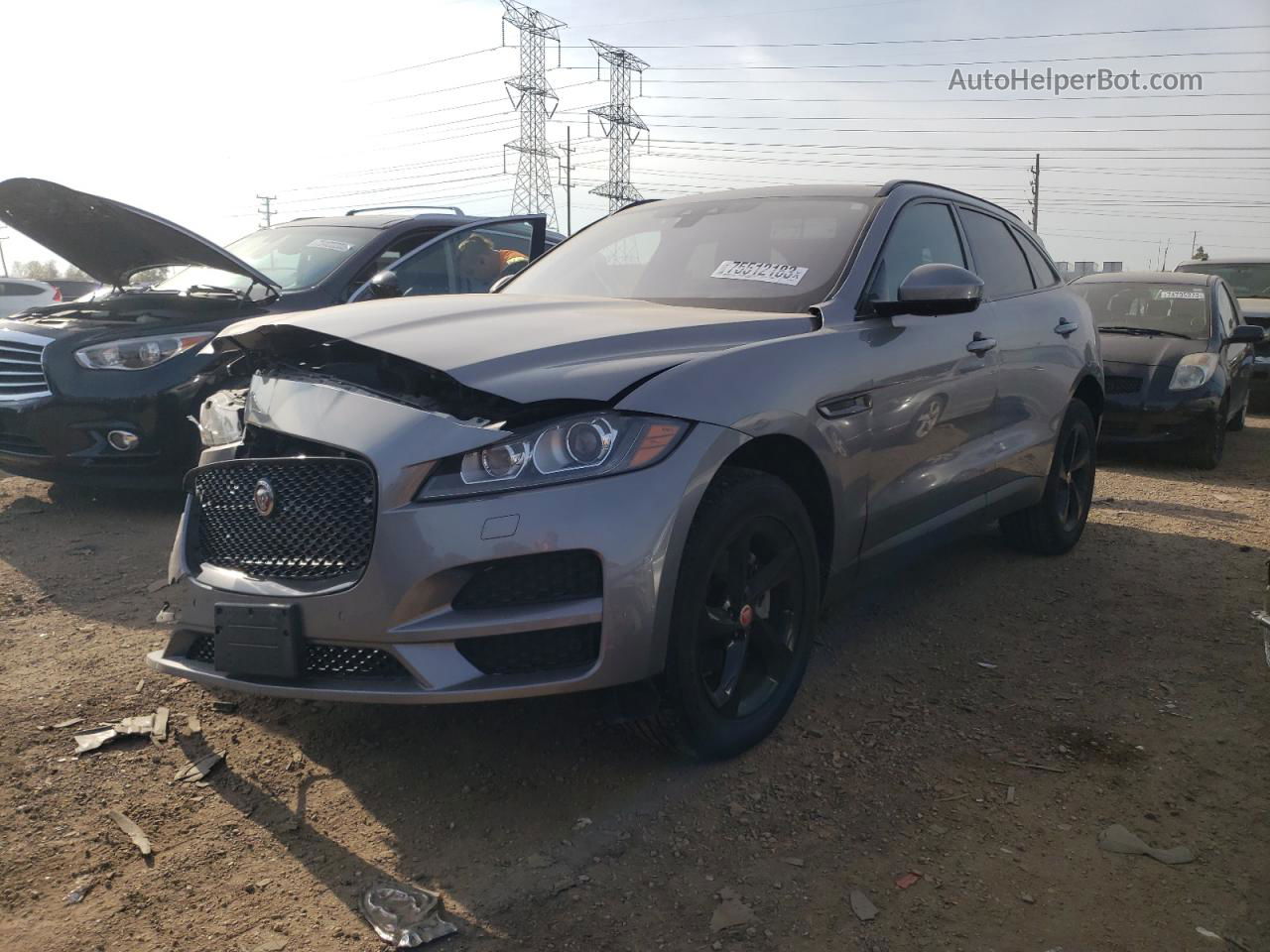 2020 Jaguar F-pace Premium Gray vin: SADCJ2FX7LA660792