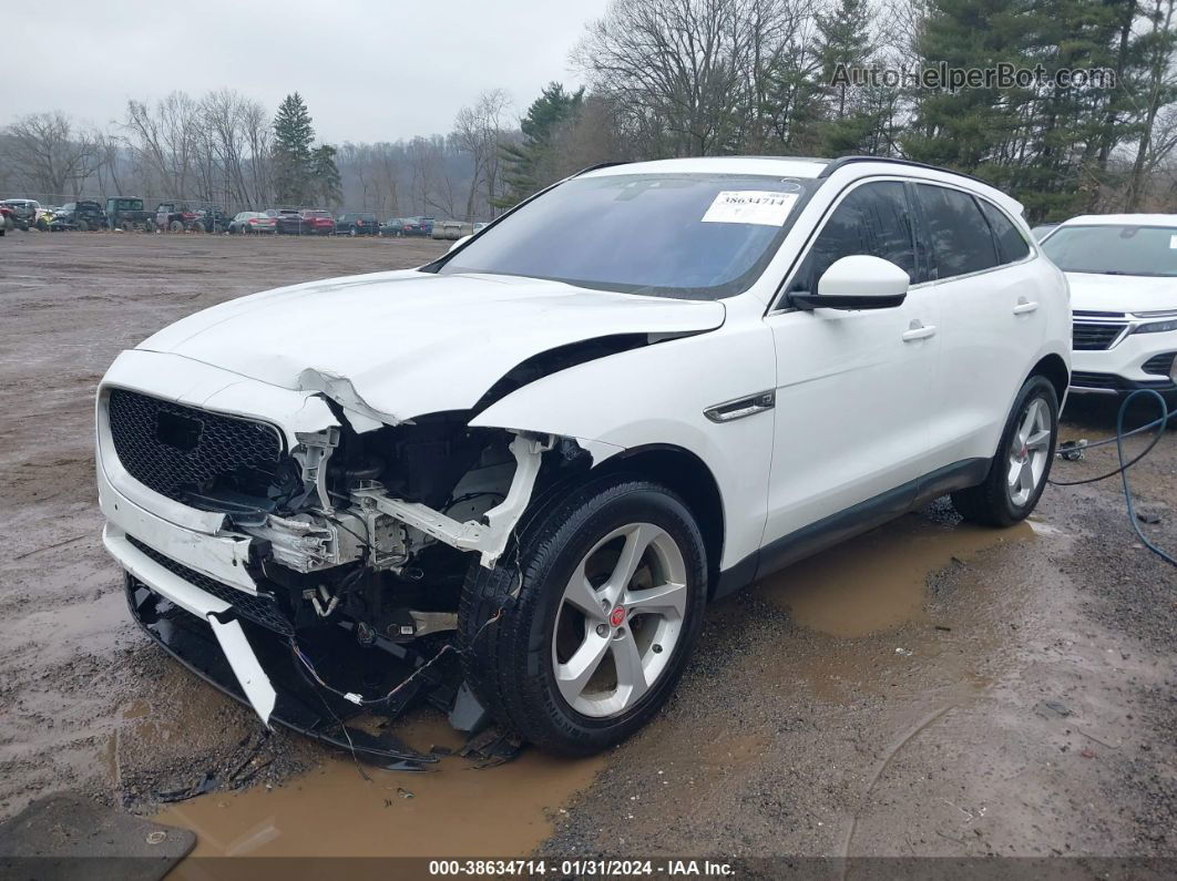 2019 Jaguar F-pace 25t Premium White vin: SADCJ2FX8KA359950