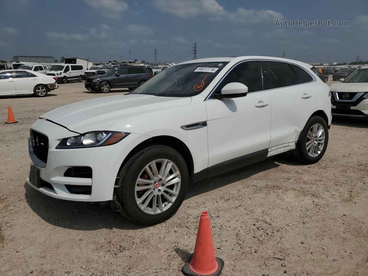 2020 Jaguar F-pace Premium White vin: SADCJ2FX8LA618891