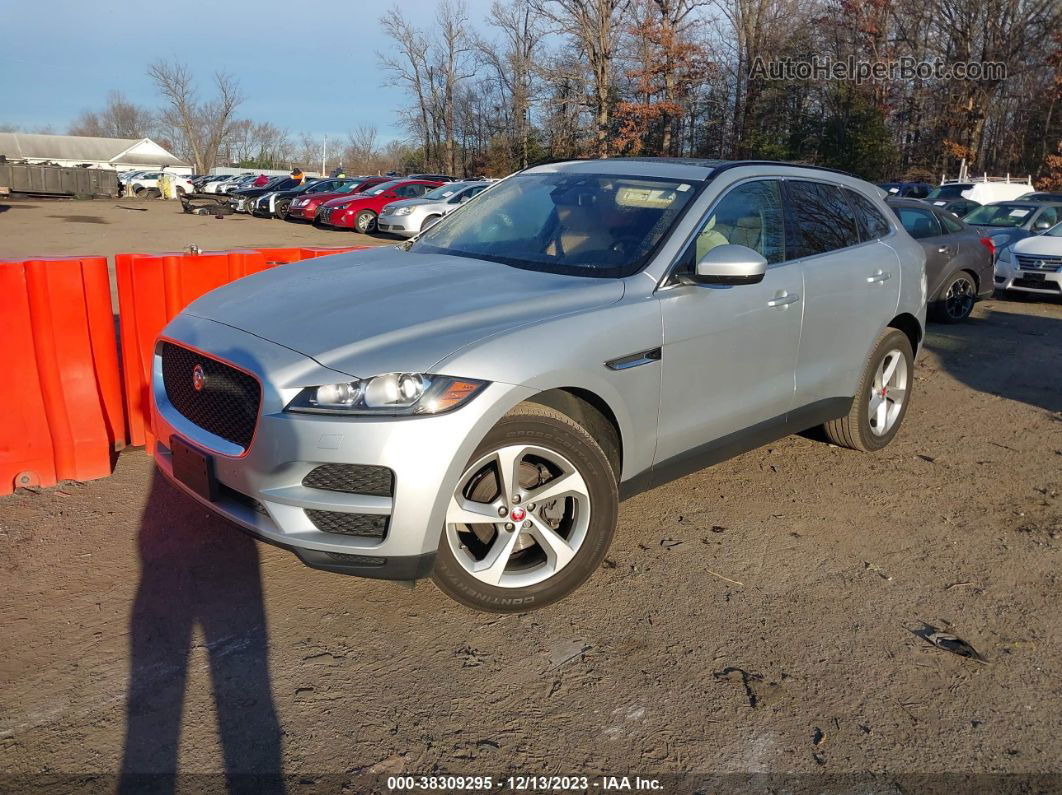 2020 Jaguar F-pace Premium P250 Awd Automatic Silver vin: SADCJ2FX8LA631317