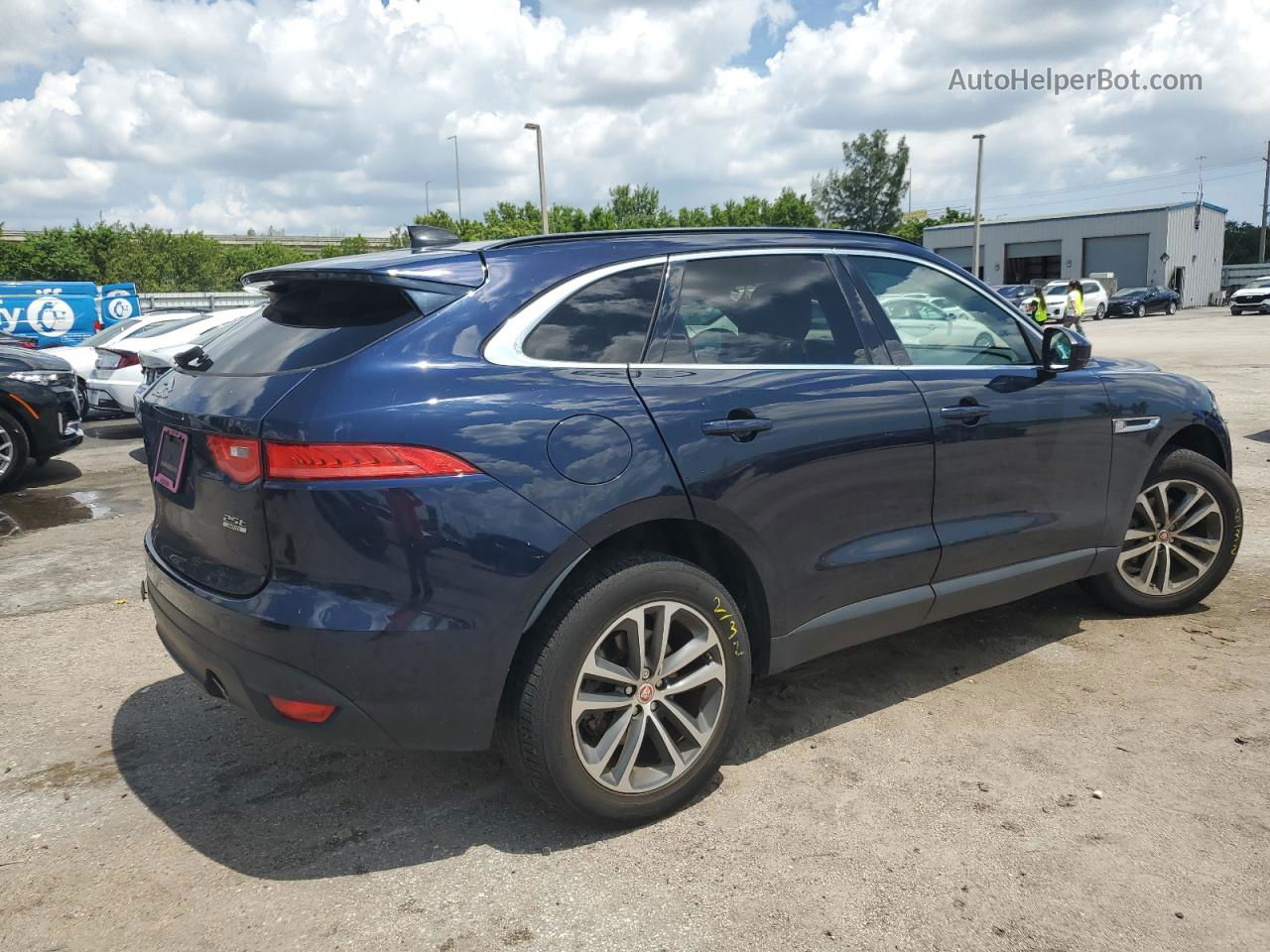 2020 Jaguar F-pace Premium Синий vin: SADCJ2FX8LA641619