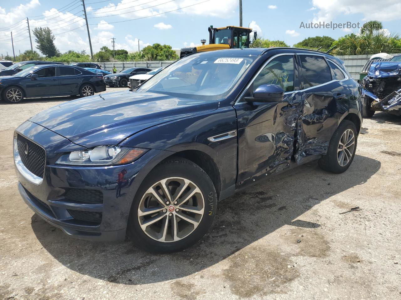 2020 Jaguar F-pace Premium Синий vin: SADCJ2FX8LA641619