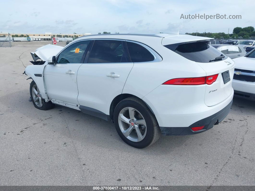 2019 Jaguar F-pace 25t Premium Белый vin: SADCJ2FX9KA399664