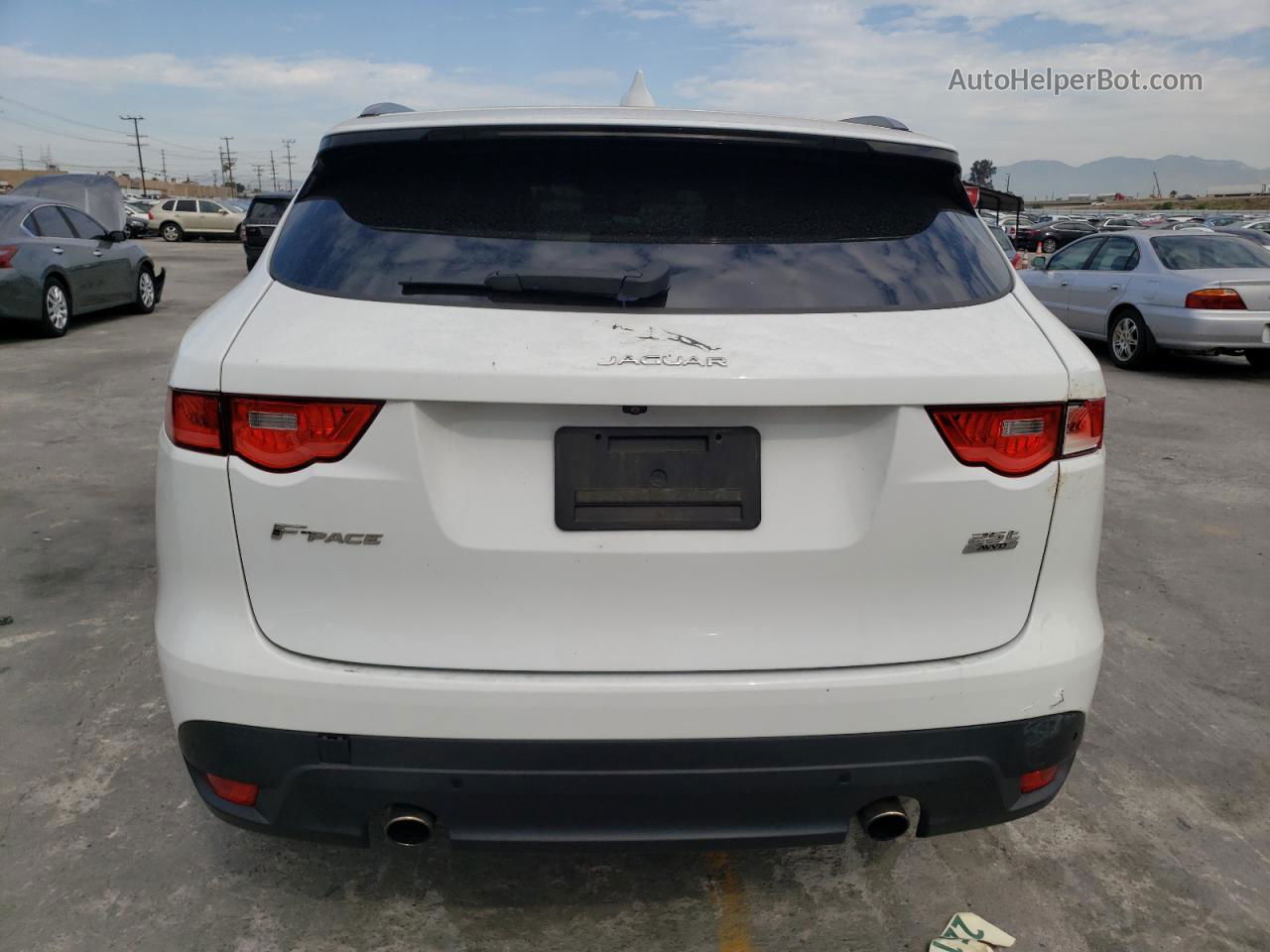 2019 Jaguar F-pace Premium White vin: SADCJ2FX9KA616792