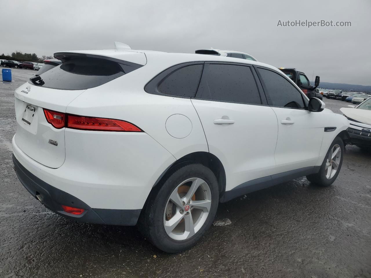 2019 Jaguar F-pace Premium White vin: SADCJ2FXXKA603338