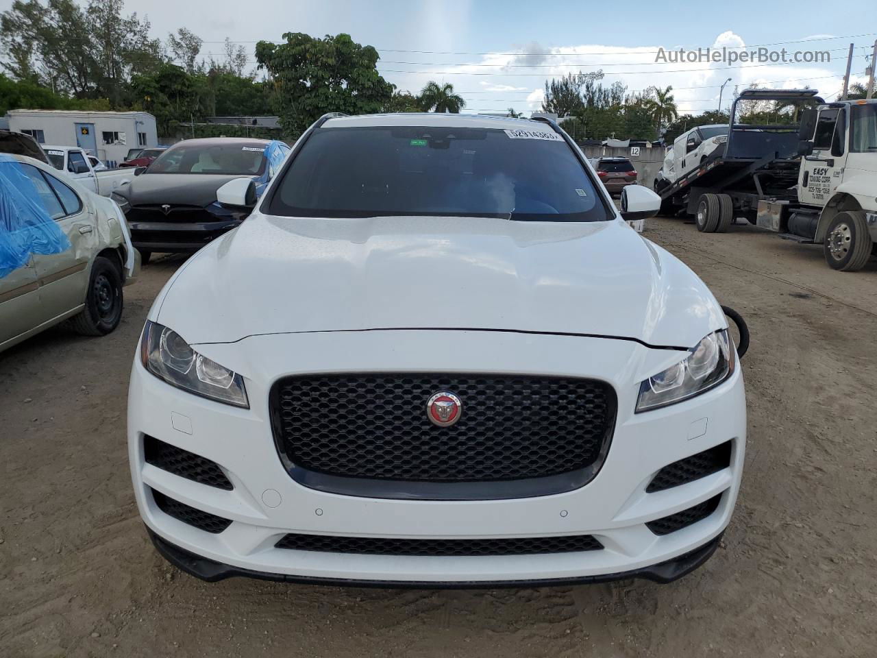 2020 Jaguar F-pace Premium White vin: SADCJ2FXXLA650869